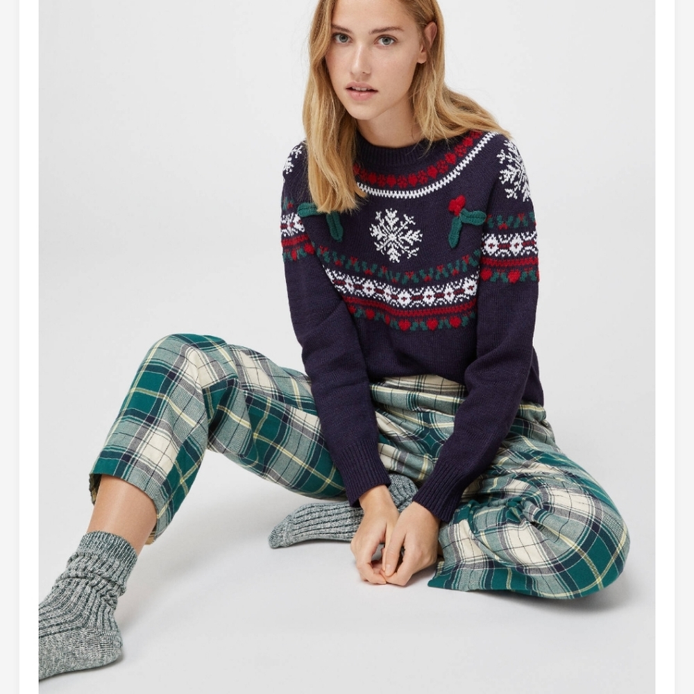 Oysho embroidered sweater